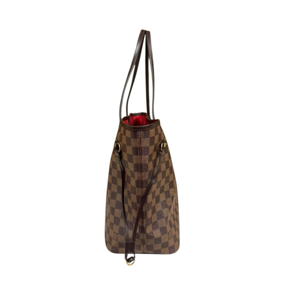 LOUIS VUITTON Brown Damier Canvas Neverfull MM Tote Bag - Picture 4 of 10